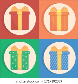 sorpresa de paquete de caja de regalo