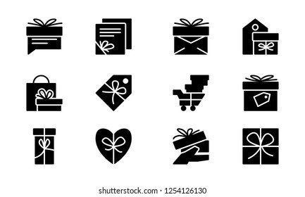 Gift Box Set Template Vector Design