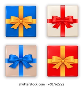 Gift box set.Vector