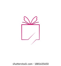 Gift Box, gift shop logo icon Vector design