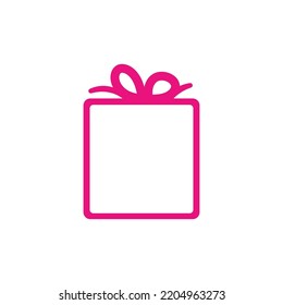 Geschenkbox, Geschenkladen Logo Symbol Vektordesign