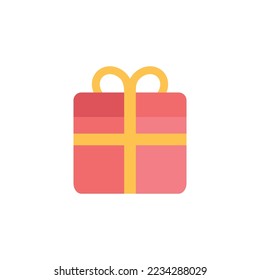 Caja de regalo, icono del logotipo de la tienda de regalos Diseño del vector