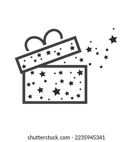 Geschenkbox, Geschenkladen Logo Symbol Vektordesign
