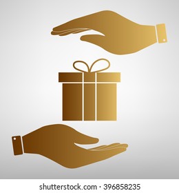 Gift box sign