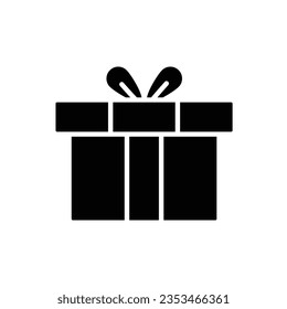 Señal de la caja de regalo ilustración plana en fondo blanco..eps