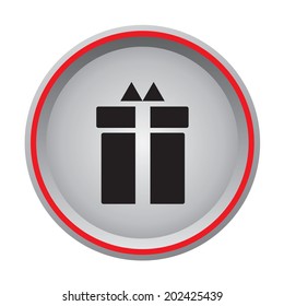 Gift box sign icon 