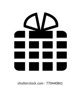 Gift box sign icon