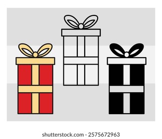 Gift Box Silhouette, Birthday Gift. Gifts, Present, Gift Wrap, Gift Box PNG, vector, clipart, giftbox, love, instant download, celebrities