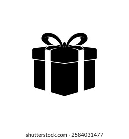 Gift Box Silhouette Vector Design