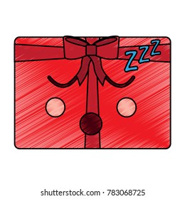 gift box sleeping emoji icon image 