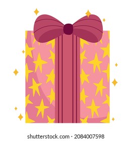 gift box with stars icon
