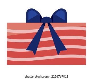 gift box with stripes icon