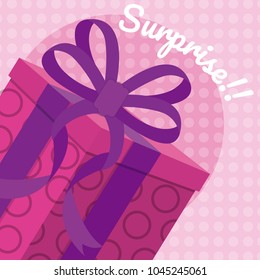 Gift box surprise card