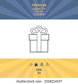 Gift box symbol
