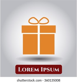 Gift box symbol