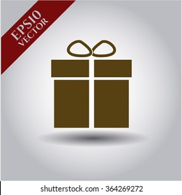 Gift box symbol