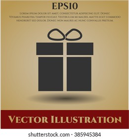 Símbolo de la caja de regalo