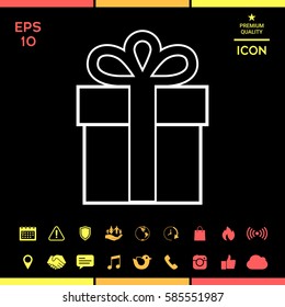 Gift box symbol