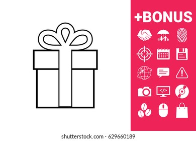 Gift box symbol