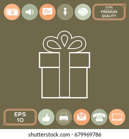 Gift box symbol