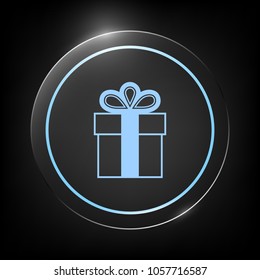 Gift box symbol icon.