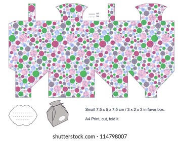 Gift box template