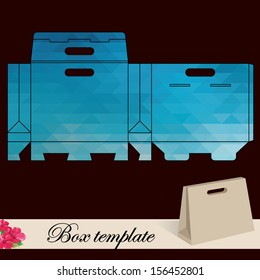 Gift box template.Print. Cut along solid outer border with scissors. Fold back on dashed lines to form your favor box. Use adhesive to secure side and bottom flap.