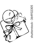  gift box tied with a ribbon