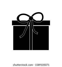 Gift box. Trendy Flat style for graphic design, logo 
