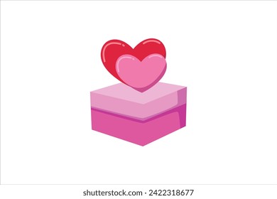 Gift Box Valentine Day Sticker Design