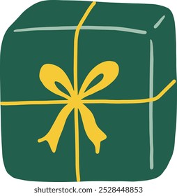 Icono del sistema de la historieta del Vector de la caja de regalo. Ilustración de caja de dibujos animados aislados. Conjunto de regalos de Navidad, regalos de San Valentín, regalos de Año Nuevo, cajas de regalo con cintas, Ilustración vectorial de caja de regalo en estilo plano
