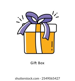 Gift Box Vector Filled Outline icons style illustration. EPS 10 File
