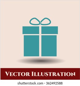 Gift box vector icon
