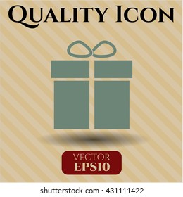 Gift box vector icon