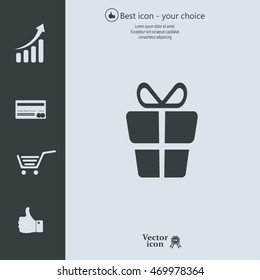 Gift box Ã¢?? Vector icon