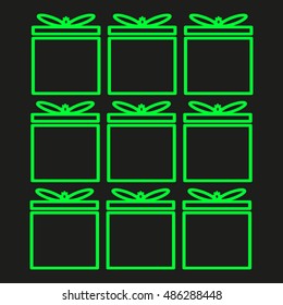 gift box, vector icon