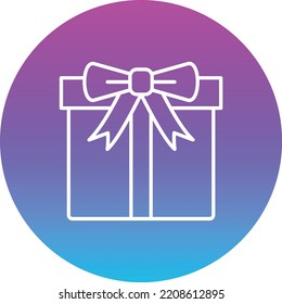 Gift Box Vektorsymbol. Kann für Druck-, Mobil- und Web-Anwendungen verwendet werden.