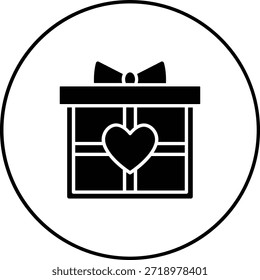 Icono del Vector de la caja de regalo. Se puede utilizar para aplicaciones de impresión, móviles y de Web.