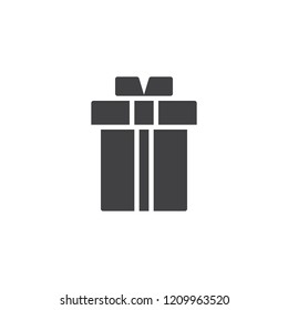 Gift box vector icon. filled flat sign for mobile concept and web design. Black Friday Present simple solid icon. Symbol, logo illustration. Pixel perfect vector graphics