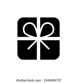 Gift box vector icon illustration.