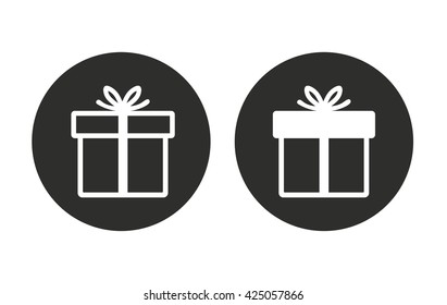 Gift Box   vector icon. Illustration isolated on white  background for graphic and web design.