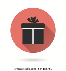 Gift Box vector icon. Illustration isolated for graphic and web design.