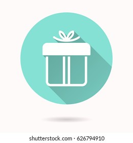 Gift Box vector icon. Illustration isolated for graphic and web design.