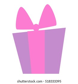 Gift box vector icon isolated