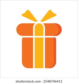 Signo de línea de icono de Vector de caja de regalo