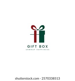 Gift Box Vector Icon, Wrapped Present Logo, Surprising Box with Ribbon for Birthday, Anniversary, Christmas, Weddings, Special Occasions, Holiday Gifts, Celebration, Party, Thoughtful Gifting Moments