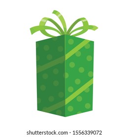 Gift box vector icon.Cartoon vector icon isolated on white background gift box.