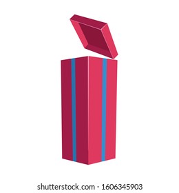 Gift box vector icon.Cartoon vector icon isolated on white background gift box .