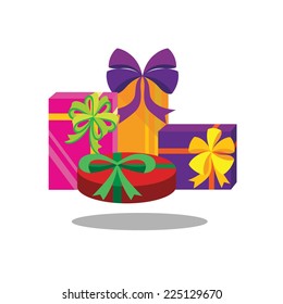 gift box. Vector illustration 