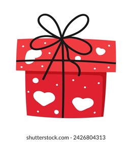 Una caja de regalo. Ilustración de vector